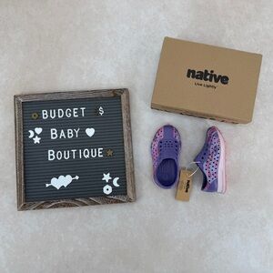 New Native Robbie Sugarlite Shoes in Purple and Pink